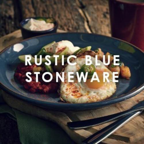 Rustic Blue Terra Stoneware